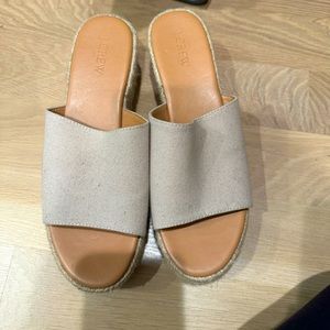 J Crew platform sandals